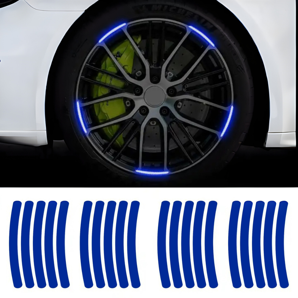 Set 20 bucati Elemente Reflectorizante "Wheel Arch" pentru autoturisme, biciclete, motociclete, atv-uri, scutere