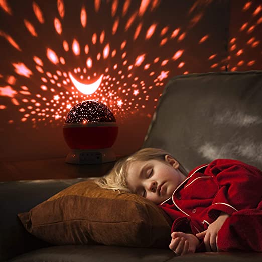 Proiector LED cu alimentare USB, model "Galaxy Stars" cu 9 moduri de afisare