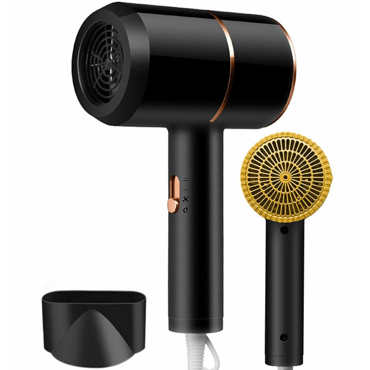 Uscator de par pentru casa sau calatorii, alimentare 220V, culoare Neagra