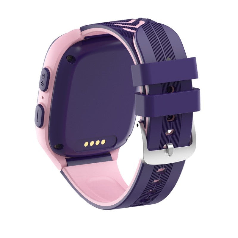 Ceas Smartwatch Smart, Pentru Copii, LT31E-4G cu Functie Telefon, Localizare GPS, Istoric Traseu, Apel de Monitorizare, Camera, Mov/Roz