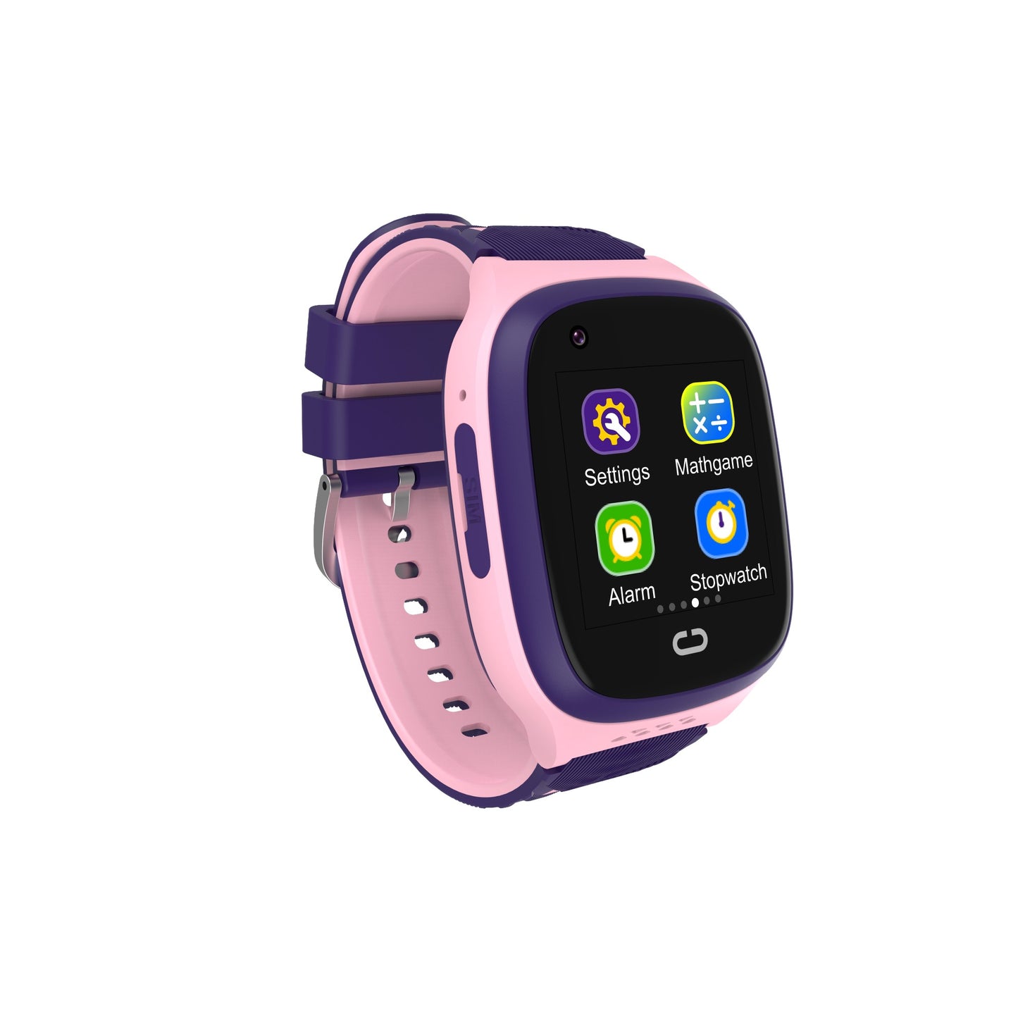 Ceas Smartwatch Smart, Pentru Copii, LT31E-4G cu Functie Telefon, Localizare GPS, Istoric Traseu, Apel de Monitorizare, Camera, Mov/Roz