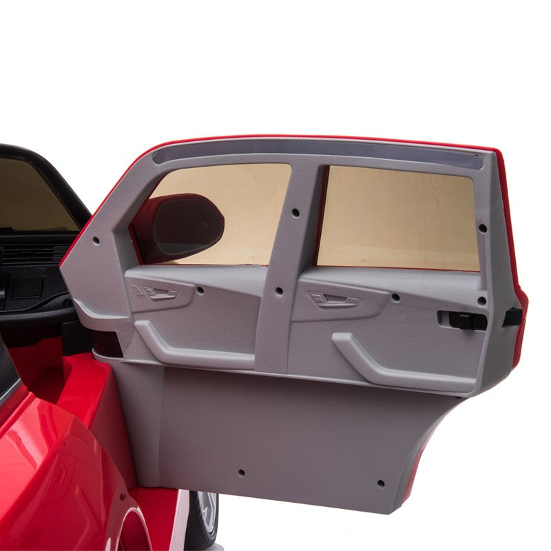 Masinuta electrica Audi Q8, lumini LED fata/spate, Bluetooth, USB, MP3, roti spuma EVA, 108x66x55 cm, rosie
