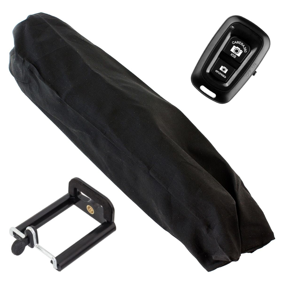Trepied fotografic din aluminiu, compact, cu suport mobil 3D + Telecomanda Bluetooth