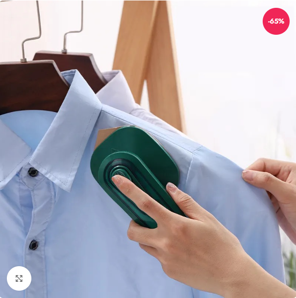 Aparat de Călcat Vertical Portabil 33W – Mini Steamer Ideal pentru Haine, Rapid și Compact