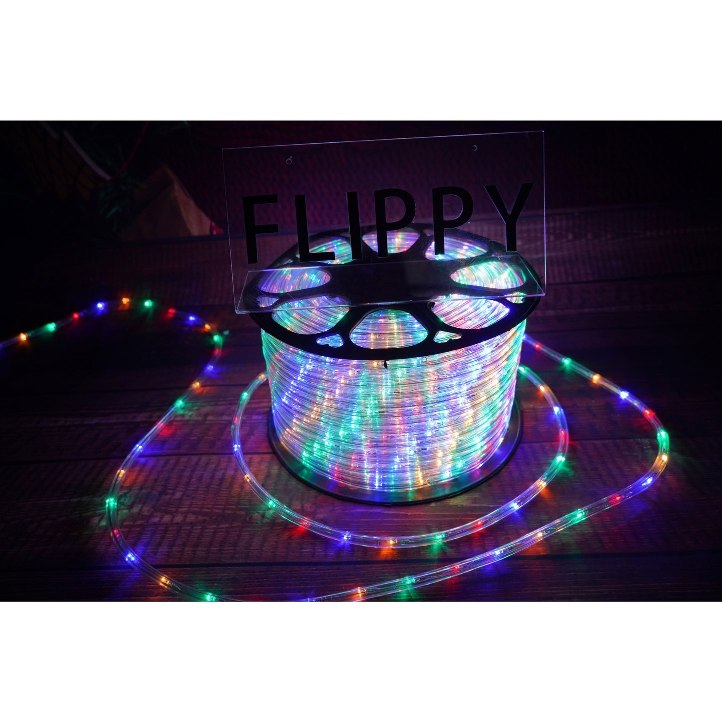 Instalatie Craciun, 100 m, 2400 Led-uri, Furtun Luminos, Multicolor, Transformator, Sectionabila, 220 V, Smart