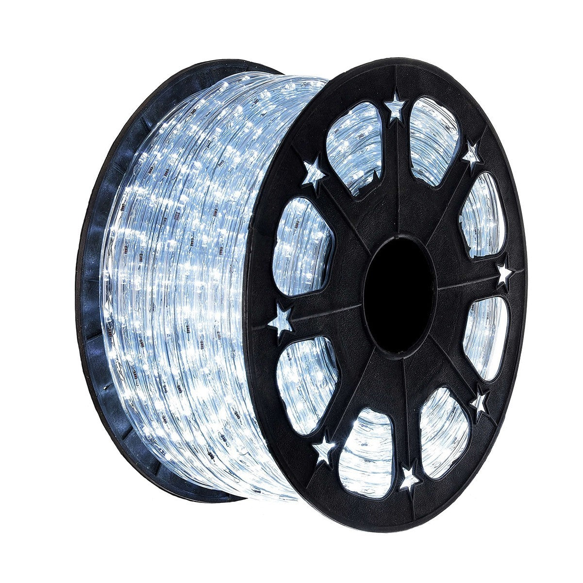 Instalatie Craciun, 50 m, 1200 Led-uri, Furtun Luminos, Alb rece, Transformator, Sectionabila, 220 V, Smart