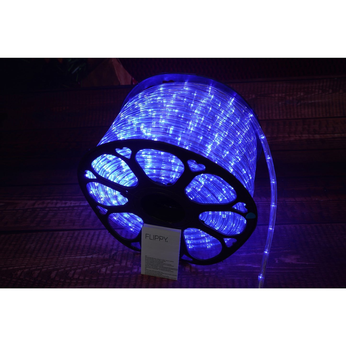 Instalatie Craciun, 50 m, 1200 Led-uri, Furtun Luminos, Albastru, Transformator, Sectionabila, 220 V, Smart (Copy)