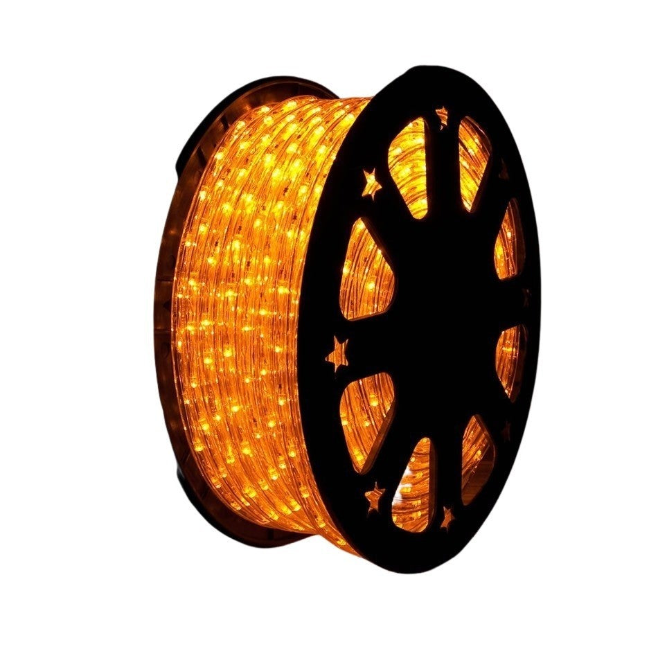 Instalatie Craciun, 90 m, 2160 Led-uri, Furtun Luminos, Alb cald, Transformator, Sectionabila, 220 V, Smart
