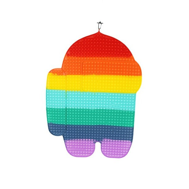 Jucarie antistres din silicon, Smart®, Pop It Now and Flip It, Among Us, 85 cm