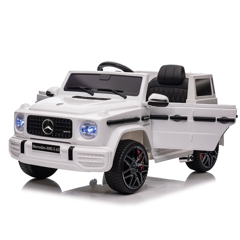 Masinuta electrica cu telecomanda, Mercedes Benz G63, MP3, USB/SD, 2x25W, roti spuma EVA, suspensii, 110x69x53 cm
