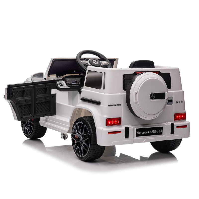 Masinuta electrica cu telecomanda, Mercedes Benz G63, MP3, USB/SD, 2x25W, roti spuma EVA, suspensii, 110x69x53 cm