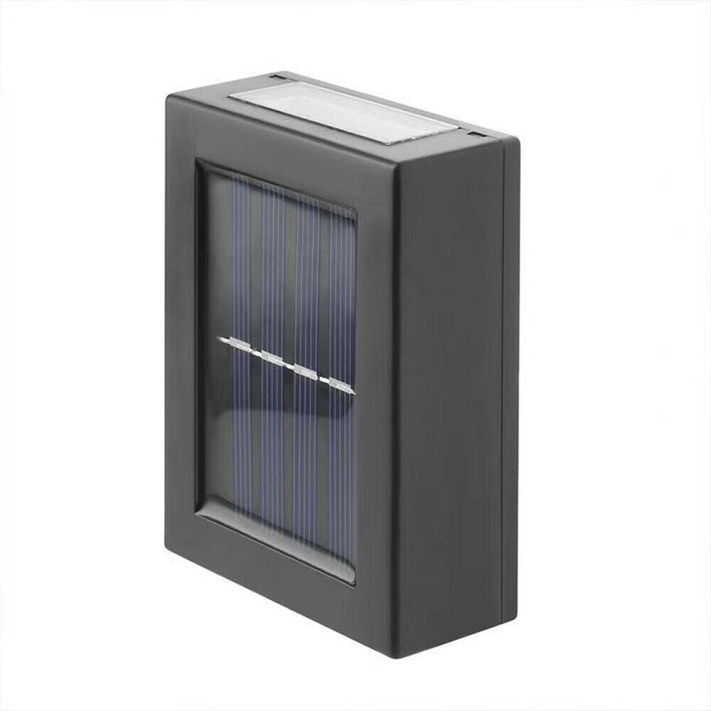 Lampă Solară de Exterior pentru Perete – Iluminare Verticală Sus-Jos cu Lumină Caldă Ambientă