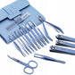 Set Manichiura si Pedichiura 16-in-1 cu plic din piele ecologica, model "MANI-CUT"