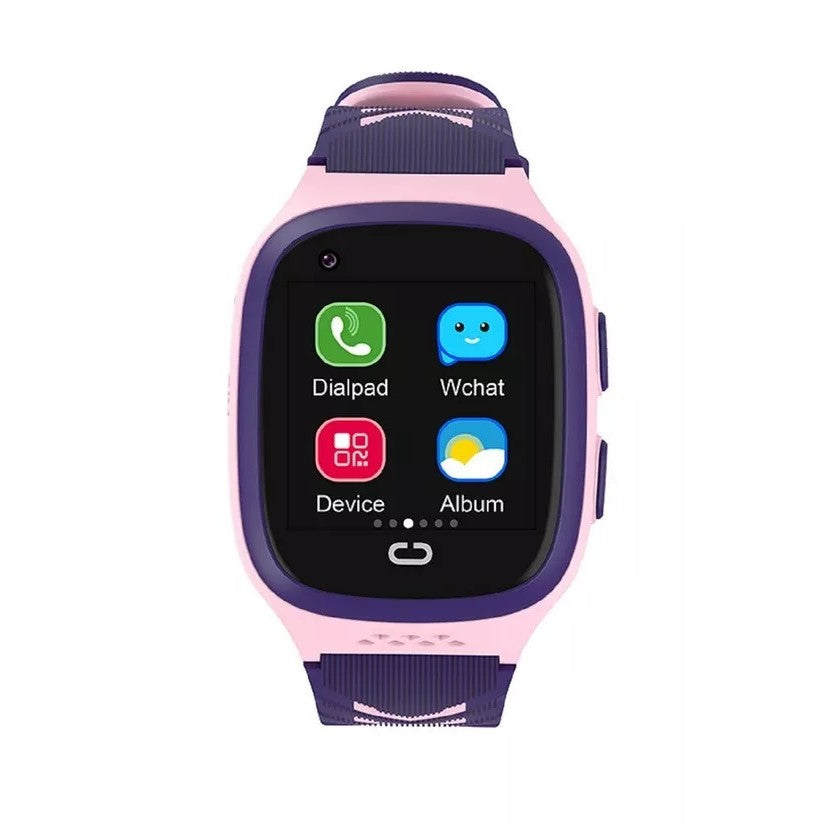 Ceas Smartwatch Smart, Pentru Copii, LT31E-4G cu Functie Telefon, Localizare GPS, Istoric Traseu, Apel de Monitorizare, Camera, Mov/Roz