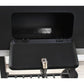 Gratar BBQ pe carbune, capac rabatabil cu termometru, roti transport, 115x46x106 cm, grill 61.5x46x51 cm