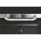Gratar BBQ pe carbune, capac rabatabil cu termometru, roti transport, 115x46x106 cm, grill 61.5x46x51 cm