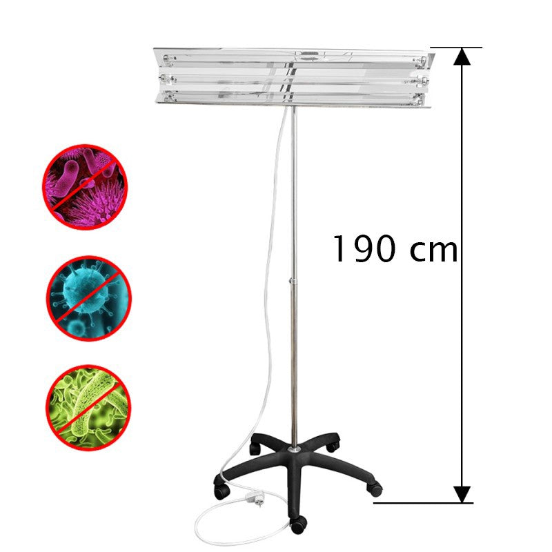 Lampa bactericida UVC 55W, orientabila, stativ mobil, inaltime reglabila 100-190 cm, sterilizare