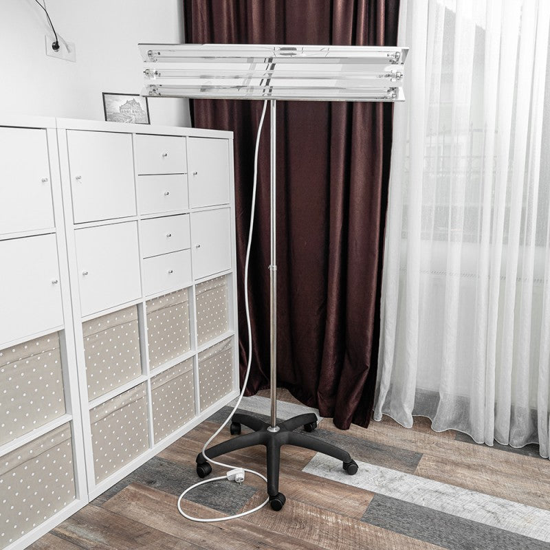 Lampa bactericida UVC 55W, orientabila, stativ mobil, inaltime reglabila 100-190 cm, sterilizare
