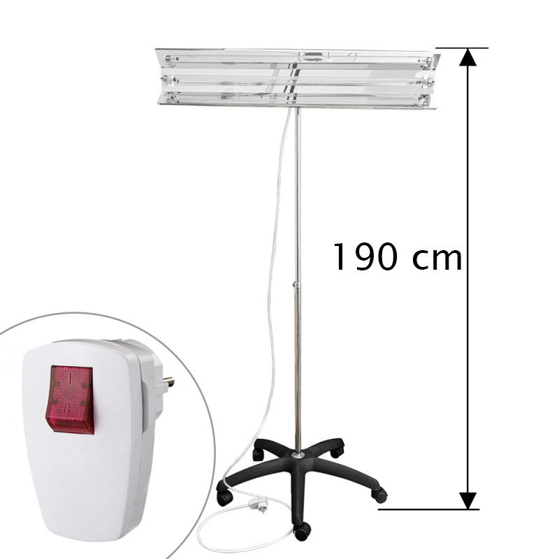 Lampa bactericida UVC 55W, orientabila, stativ mobil, inaltime reglabila 100-190 cm, sterilizare