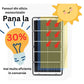 Lampa solara stradala Smart, IP65, senzor de lumina, 306 LED-uri SMD, 3000 lm, panou 40W, putere 300W, autonomie 12-16 ore, telecomanda, montare prin fixare, pentru strada sau gradina, finisaj mat, material ABS,  70.3 x 36.5 x8.7 cm, lumina alb rece, gri