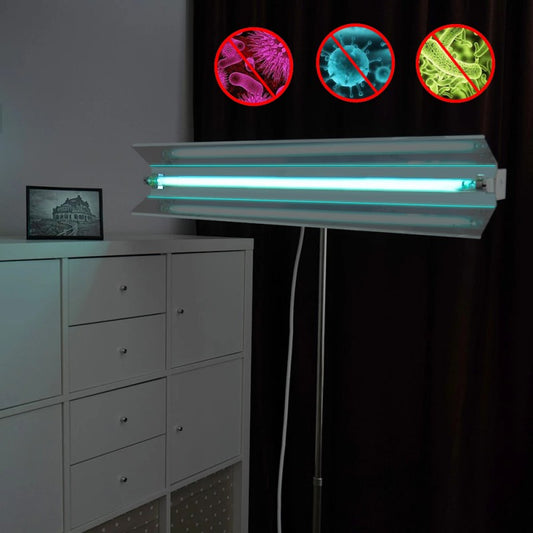 Lampa bactericida UVC 55W, orientabila, stativ mobil, inaltime reglabila 100-190 cm, sterilizare