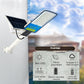 Lampa solara stradala Smart, IP66, senzor de lumina, 120 LED-uri SMD, 1800 lm, panou 20W, putere 100W, autonomie 12-16 ore, telecomanda, montare prin fixare, pentru strada sau gradina, finisaj mat, material ABS,  49 x 21 x 5.5 cm, gri (Copy)