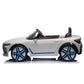 Masinuta electrica BMW I4, 2X25W, Bluetooth, MP3, lumini LED fata-spate, suspensii, roti spuma EVA, scaun maro