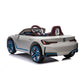Masinuta electrica BMW I4, 2X25W, Bluetooth, MP3, lumini LED fata-spate, suspensii, roti spuma EVA, scaun maro