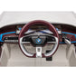 Masinuta electrica BMW I4, 2X25W, Bluetooth, MP3, lumini LED fata-spate, suspensii, roti spuma EVA, scaun maro
