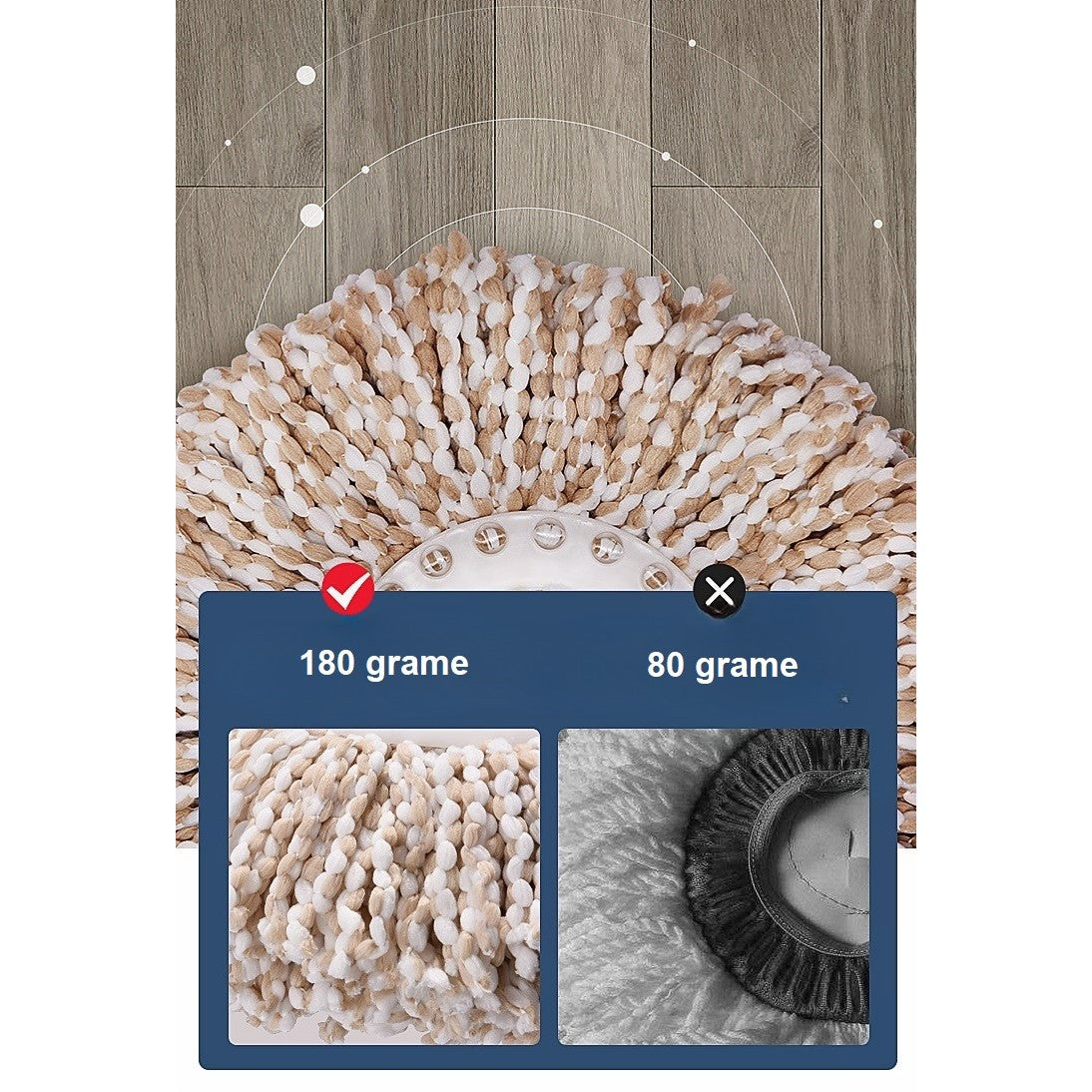 Set Galeata si Mop Rotativ 360°, Smart, Cu Dubla Actiune Centrifuga, Pentru Uz Casnic, Maner din Otel Inoxidabil Telescopic, 2 Capte din Bumbac, 46x27x29 cm, Roz