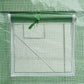 Sera solar tip tunel, 10x3x2 m, ferestre cu plasa anti-insecte, 1 usa rulanta, folie PE cu filtru UV4, verde