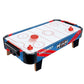 Masa Air Hockey Graffiti cu Picioare Scurte, Smart, PVC, 2 Pucuri, Tabela Scor, 2 Impingatoare, 76x38x21.5 cm, Albastru