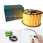 Instalatie Craciun, 30 m, 720 Led-uri, Furtun Luminos, Alb cald, Transformator, Sectionabila, 220 V, Smart
