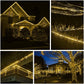 Instalatie Craciun, 80 m, 1920 Led-uri, Furtun Luminos, Alb cald, Transformator, Sectionabila, 220 V, Smart