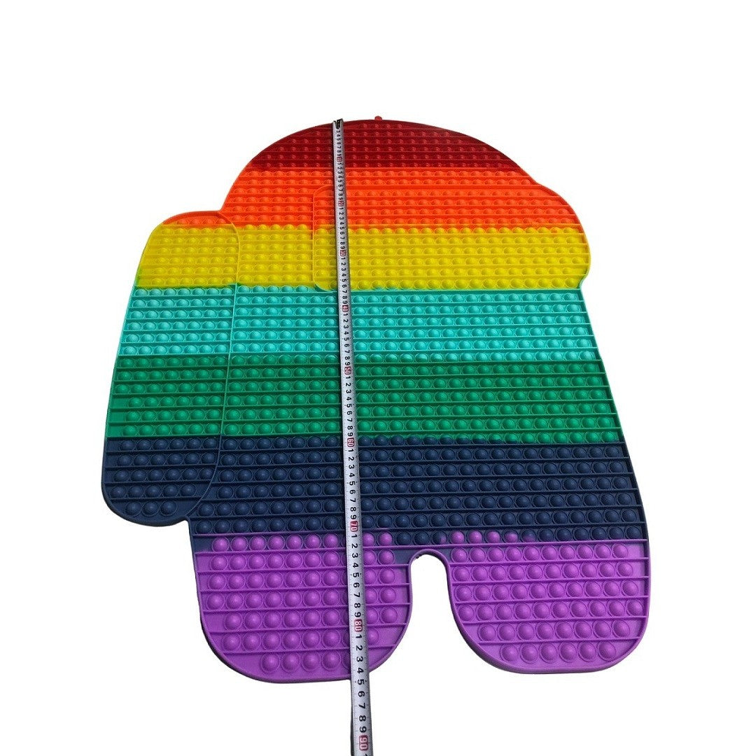 Jucarie antistres din silicon, Smart®, Pop It Now and Flip It, Among Us, 85 cm