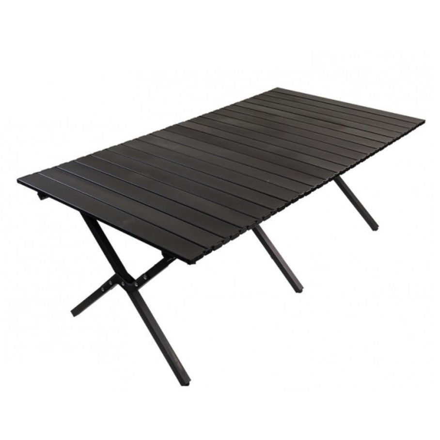 Masa camping, Aluminiu, Pliabila, Smart, 120x60x43cm, Negru