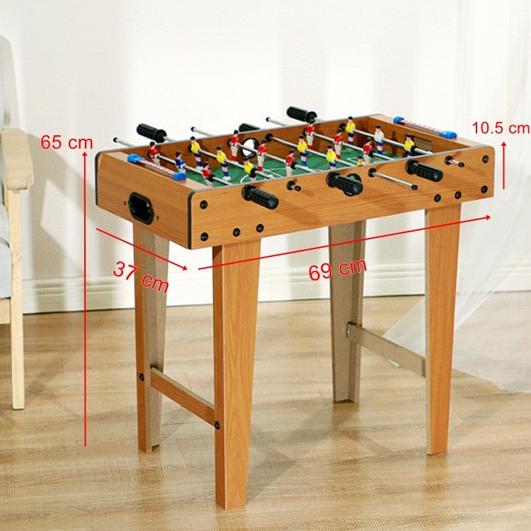 Masa de fotbal cu teren si 18 jucatori Smart, cu tablou pentru scor, din metal, lemn si ABS, cu Picioare, 69 x 34 x 65 cm, pentru copii si adulti