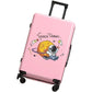 Troler de Calatorie, Smart, 56 x 35 x 22 cm, 4 Roti, Maner Reglabil, din ABS, cu Fermoar, Blocare cu Cod, Impermeabil, Model Astronaut, Roz
