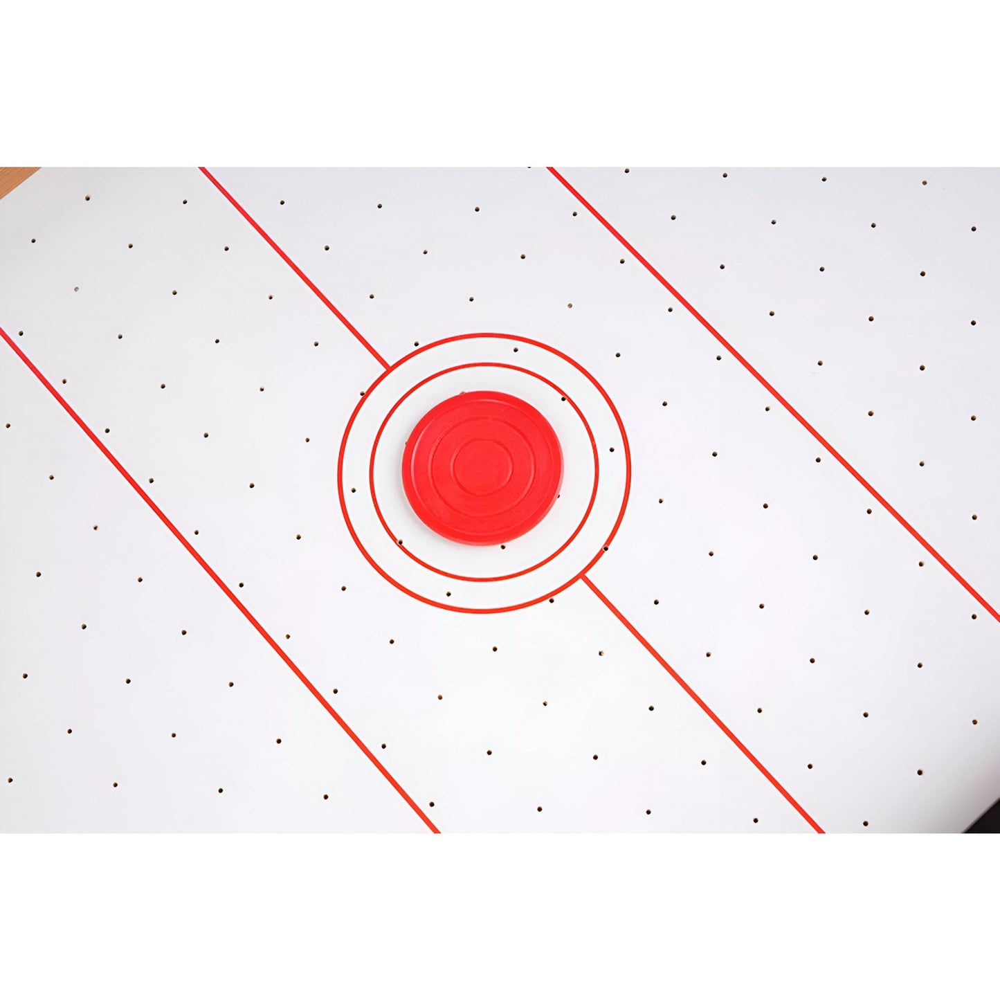 Masa Air Hockey Graffiti fara Picioare, Smart, Lemn, 2 Pucuri, Tabela Scor, 2 Impingatoare, 76x38x9 cm, Maro